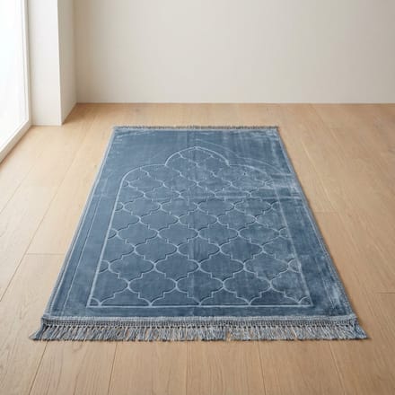 FIRASET - Seccade- Luxe Gebedskleed – Zacht Fluwelen Janamaz – Effen Ontwerp – Ramadan & Eid Geschenk