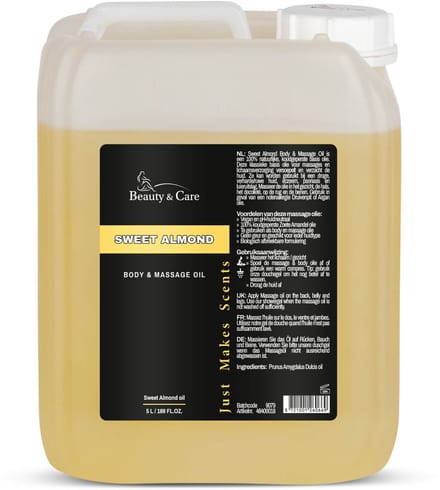 Zoete Amandel olie - Beauty & Care - 5 L. new