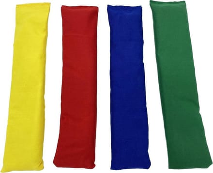 Pittenzakken Katoen - Langwerpig - set 4 stuks Gekleurd