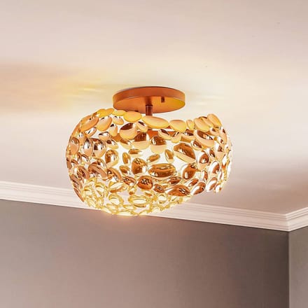 Schuller Valencia Narisa LED plafondlamp, Ø 46 cm, roségoud