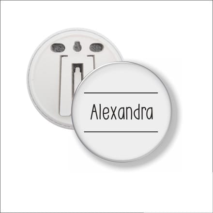 Button Met Clip 58 MM - Alexandra