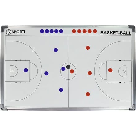 Teamswear 60 X 90 CM Basketball Tactiekbord - Wit | Maat: UNI