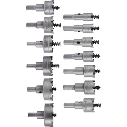 13-delige set 16 18 20 22mm Carbide Tip TCT Boor Gatzaag Set RVS