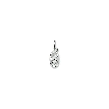 Zilver Gerhodineerde Hanger babyschoen 1329594