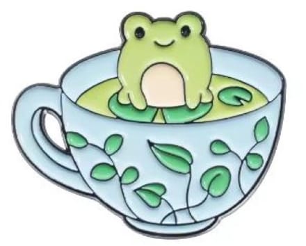 Pin Broche - enamel pin - kledingspeld - Kikker thee