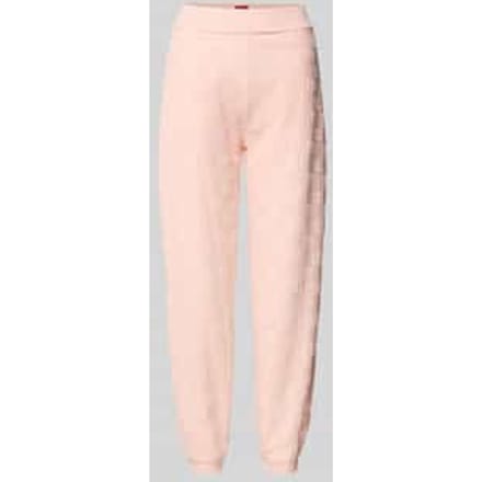 Slim fit sweatpants van katoenmix model 'TERRYMONOGRAM'