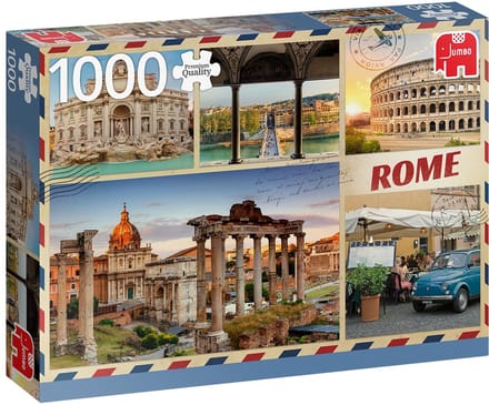 Jumbo Puzzle - Greetings from Rome (1000 pcs)