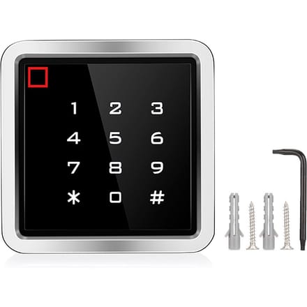 IP65 Waterdichte Toegangscontroller 125KHZ RFID Kaartlezer Touch Wachtwoord Deuropener black