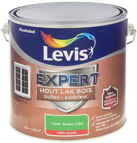 Levis - Expert Hout Lak Buiten High Gloss Mix - Clear Green C50 - Mengverf - 2,5 L