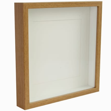 3D Fotolijst Diepe Ruimtelijke Box 28X28 Cm Vierkant Eiken