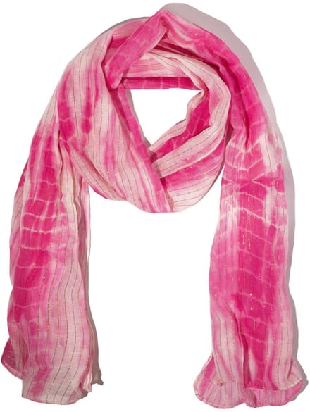 Nomad Sari Party Shine Roze Sjaal – Gouden Draad (180×50cm)