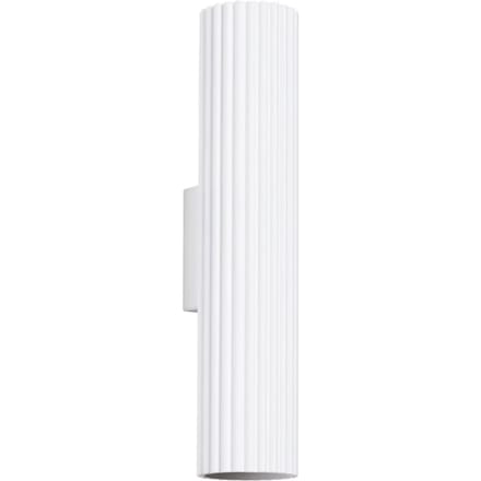 Sollux Lighting Wandlamp Karbon - GU10 - wit - aluminium - 30x6.5x8.5cm
