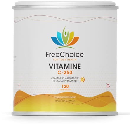FreeChoice - Vitamine C - 250mg - 120 kauwtabletten