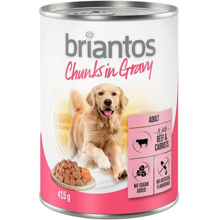Briantos Chunks in Gravy 6 x 415 g - Rund en Wortel