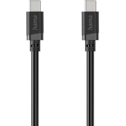 Hama 00201808 USB-laadkabel USB 2.0 USB-C stekker 2 m Zwart Met USB