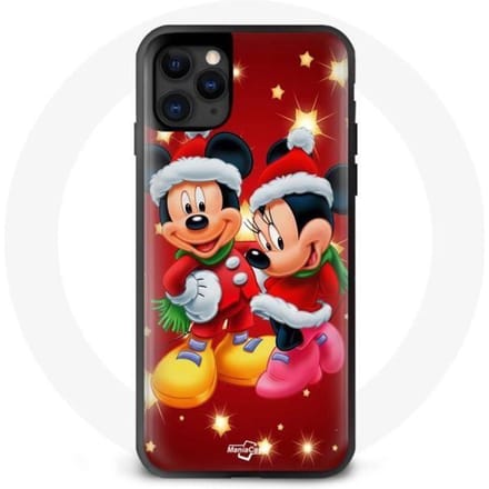 Coque - Maniacase - Iphone 11 - Mickey Mouse et Minnie Mouse - Protection - Souple noir