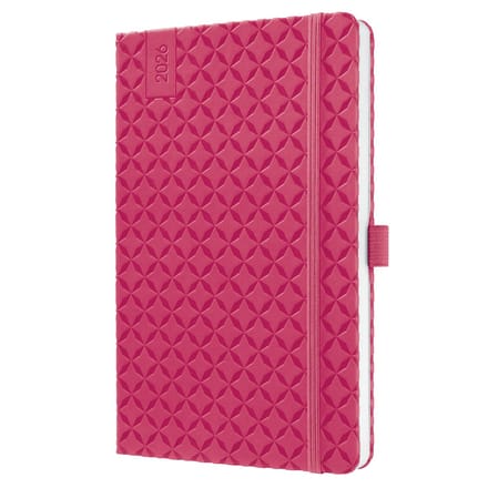 Sigel weekagenda Flair 2026 formaat A5 Fuchsia Pink hardcover