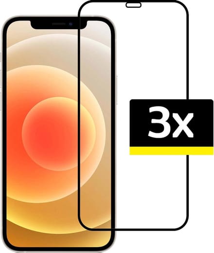 Screenprotector - Geschikt voor Apple iPhone 12 Pro Max - 3 Stuks - Full Cover - Beschermglas - Gehard Glas - Tempered Glass - Screen Protector