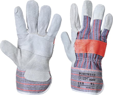 Portwest Klassieke Canadian Rigger handschoen - Grijs - XL