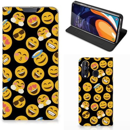 Samsung Galaxy A60 Hoesje met Magneet Emoji