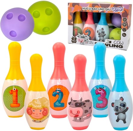 WOOPIE Bowlingset - Voor Binnen & Buiten - Compact Opvouwbaar - Inclusief Speelmat