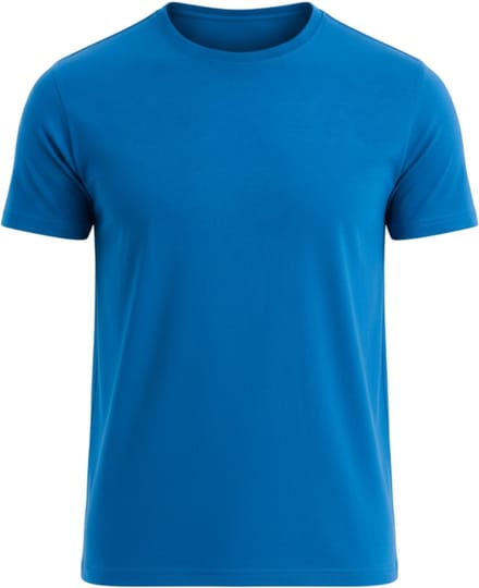 OMBRE T-shirt - Regular Fit - Katoen - Korte Mouw Blauw M