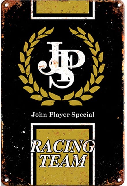 Signs-USA - Auto - Garage Sign - metaal - John Player Special - JPS Racing Team - 20 x 30 cm