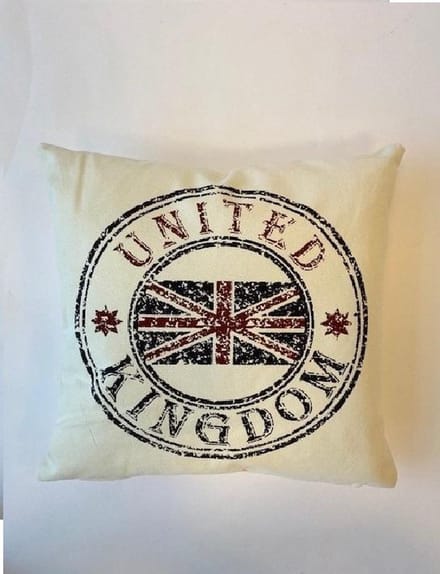 Kussenhoes katoen wit 45x45 cm UK