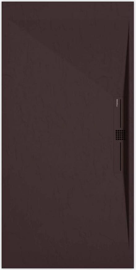 Sanifun douchebak Stone Side Chocolate Slate 1600 x 800 P
