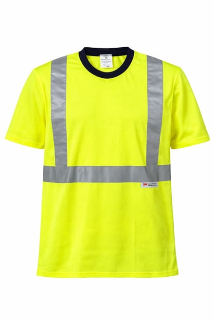 High Visibility Werkshirt L – Fluor Geel – 3M Scotchlite Reflectie – Veiligheids T-shirt
