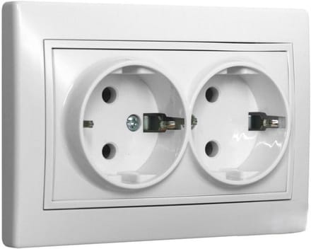 Dubbele Sockel Schuko 2P+T - Veilig en Stijlvol Stopcontact