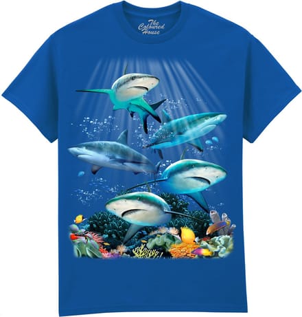 Haaien Shark Reef The Coloured House T-shirt M