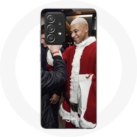 Coque pour Samsung Galaxy A52 Mbappé Foot Joyeux noël
