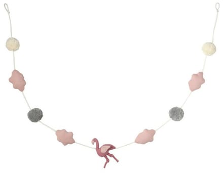 Wandgirlande Jersey Flamingo Groot