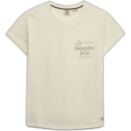 Dames-T-shirt Superdry Luxe Casual Classic