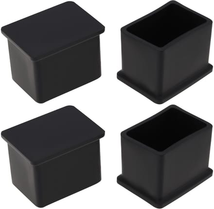 Cosensi - Dailygoods - 4 Stuks Vierkante Rubber Gatpluggen voor Dakdragers