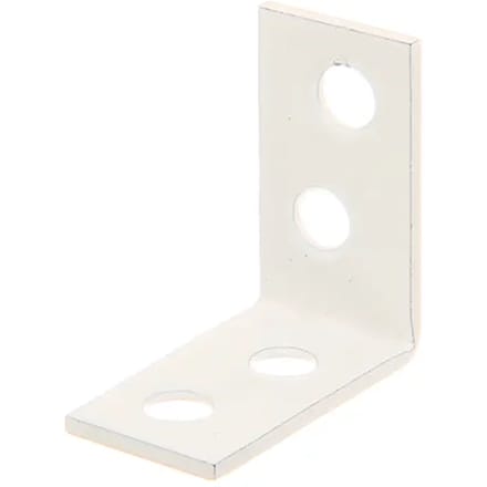 Alberts Hoekanker - Wit Geplastificeerd Staal - 60x60x16mm