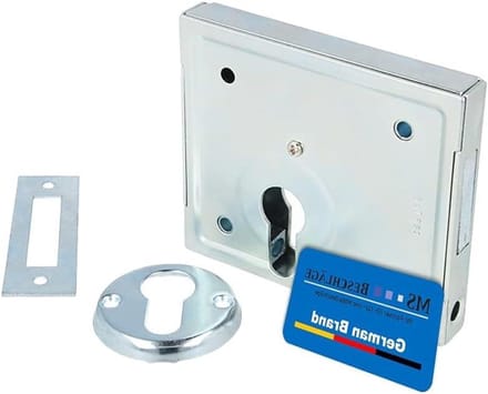 Deurslot - Schroefslot - Veilig Afsluiten - Dubbele Sluiting - 24 mm - Zilver