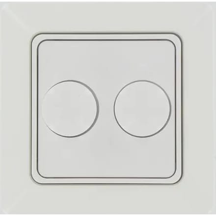 Sencys Duodimmer Ottawa - Arctic Wit - Inbouwmontage - 2x5-40w