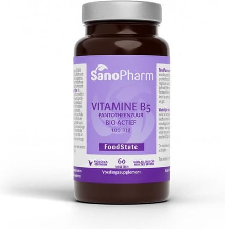 SanoPharm B5 Pantotheenzuur 50 Mg - 60 Tabletten