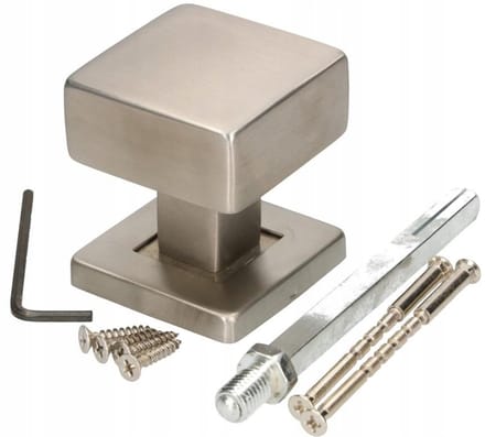 Vaste Deurkruk Roestvrij Staal Inox Vierkant