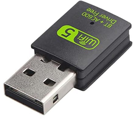 Antenne WiFi USB Adapter AC600 Mbps Dual Band 2.4G/5GHz voor PC