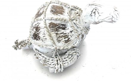 Decoratieve Turtle - Schildpad - Kokosnoot, Hout, Touw - 42 x 27 x 19 cm