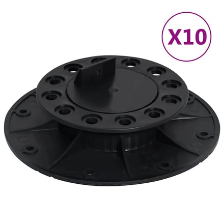 vidaXL - Terrasdragers - verstelbaar - 10 - st - 25-40 - mm