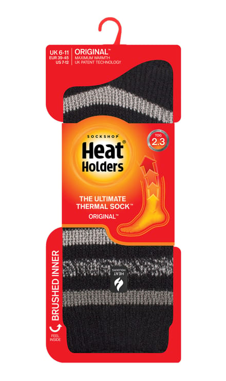 Heat Holders Heren extra dikke warme thermo sokken - Zwart (Dublin)