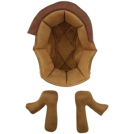 Zachte motorhelm wang- en mutsvoering Nox 510/Revenge
