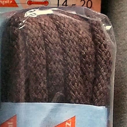 3 mm x 200 cm donkerbruin - Rond Cord 100% katoen veter