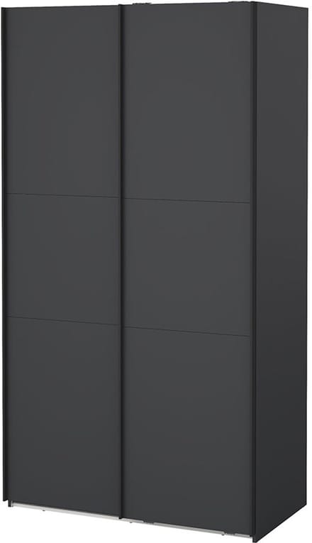 Como schuifdeurkast 2 deuren 120x220cm mat grijs.