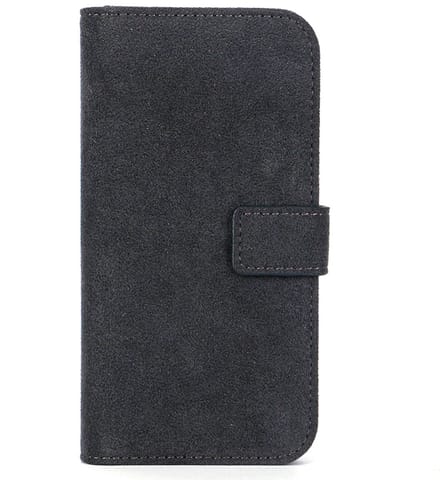 iPhone 14 Pro - Wallet Alcantara Case - Space Grey