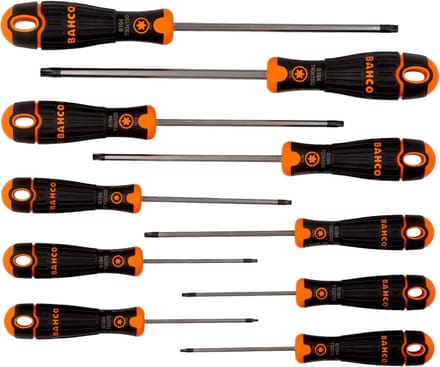 Set van 10 Torx Schroevendraaiers - Verschillende Maten en Lengtes - Precisiepunt